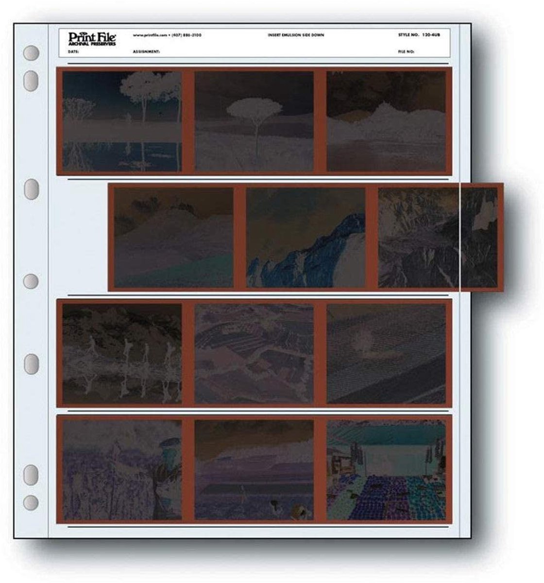Dailygoods- Negatieve Tas 25 Bladeren - Archiveringsbladen - Film Hoezen - Hoge Helderheid - Polyethyleen - Veilig voor Opslag - Negatieve Hoes