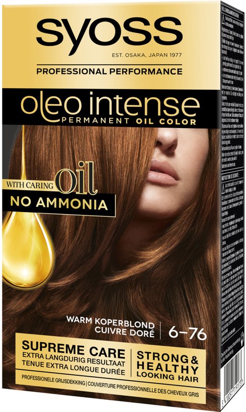 SYOSS Oleo Intense 6-76 Warm Koperblond Haarverf - 1 stuk