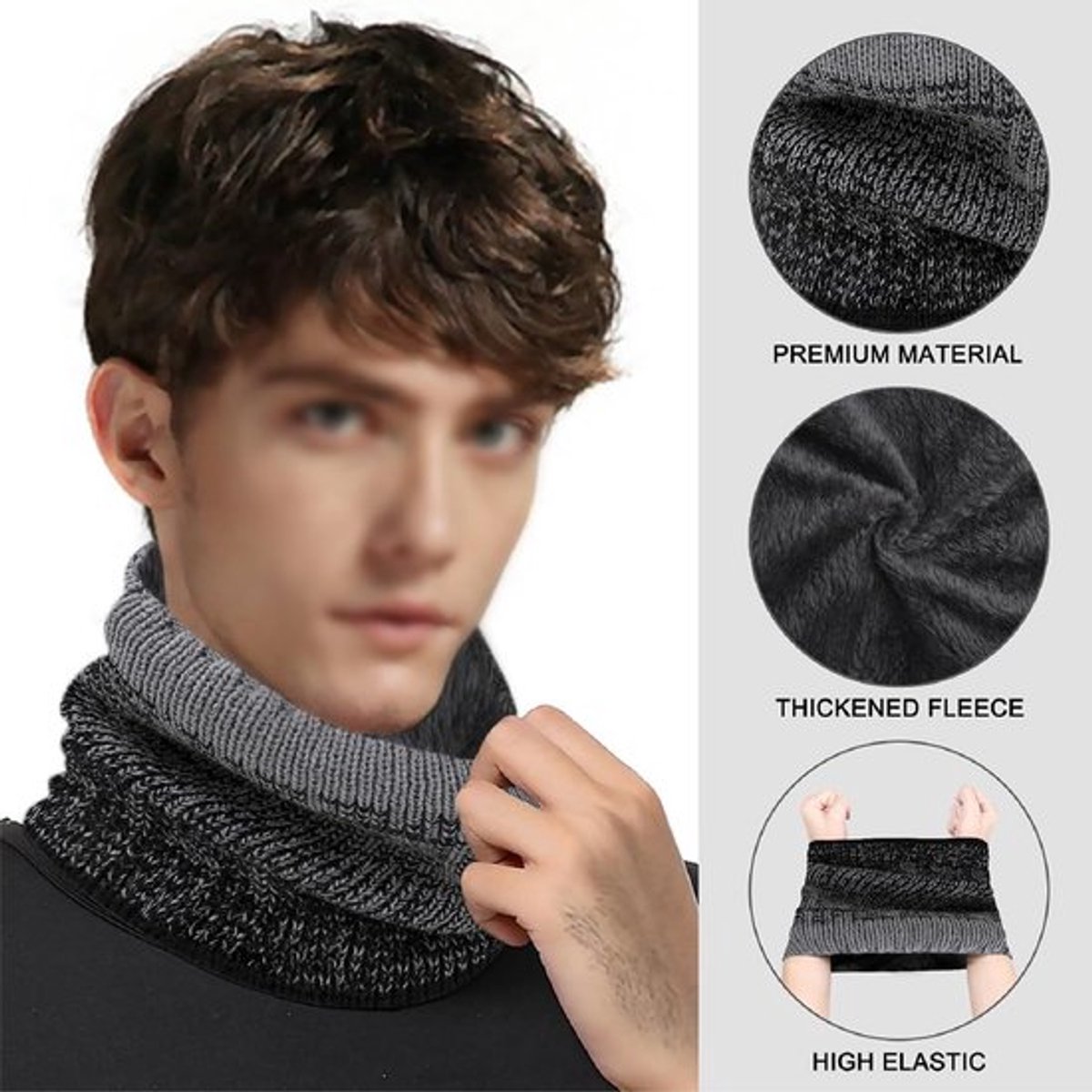 SPHProducts Multifunctioneel Warme Fleece Halsdoek Wit