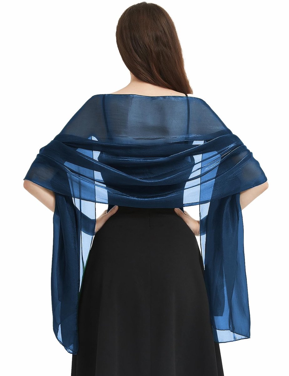 heekpek Dames sjaals en wraps lichtgewicht zachte mode sjaal sjaals voor bruids bruidsmeisje bruiloft avond feest prom formele bal