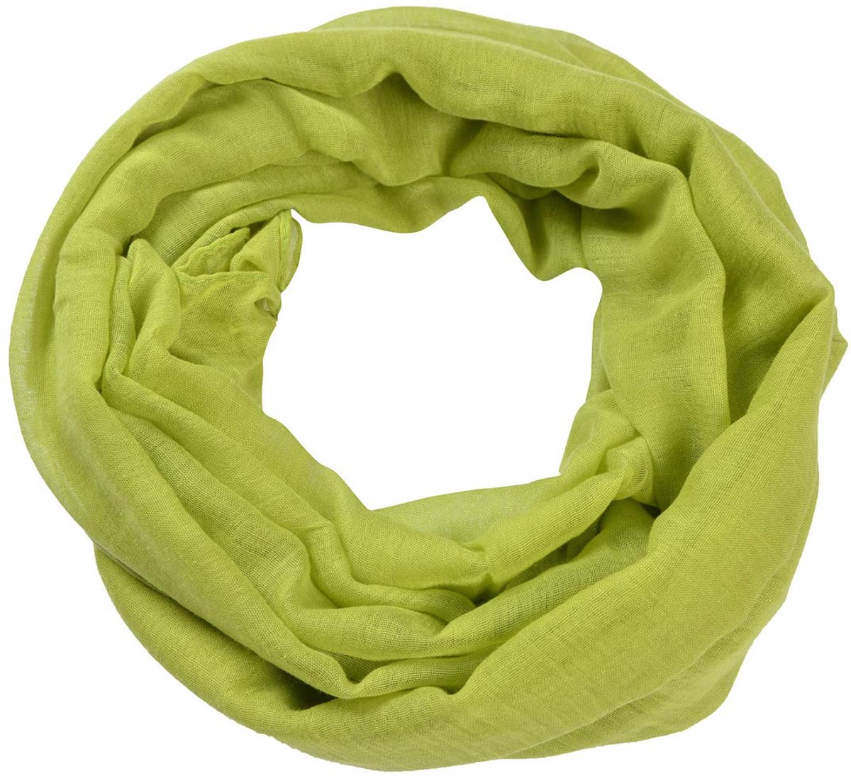 sjaal, crinkle, halsdoek, effen kleur, 70 x 180 cm