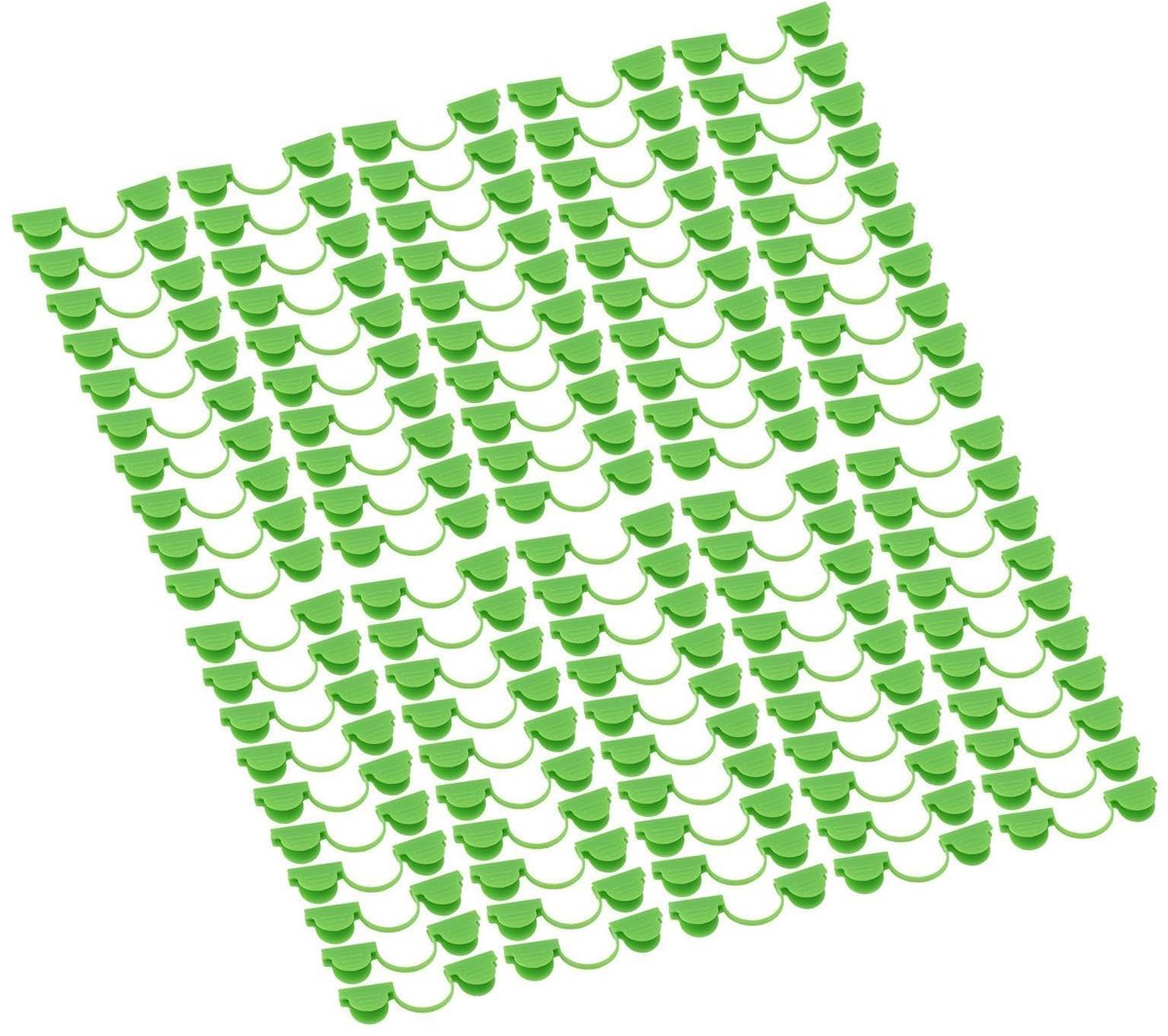 Dailygoods- Plantentunnelclips 100 Stuks - Duurzaam Plastic - Klem voor Kasboogframe - Tuinnetten - Schaduwdoeken - Betrouwbaar in Hitte - Tuinclips