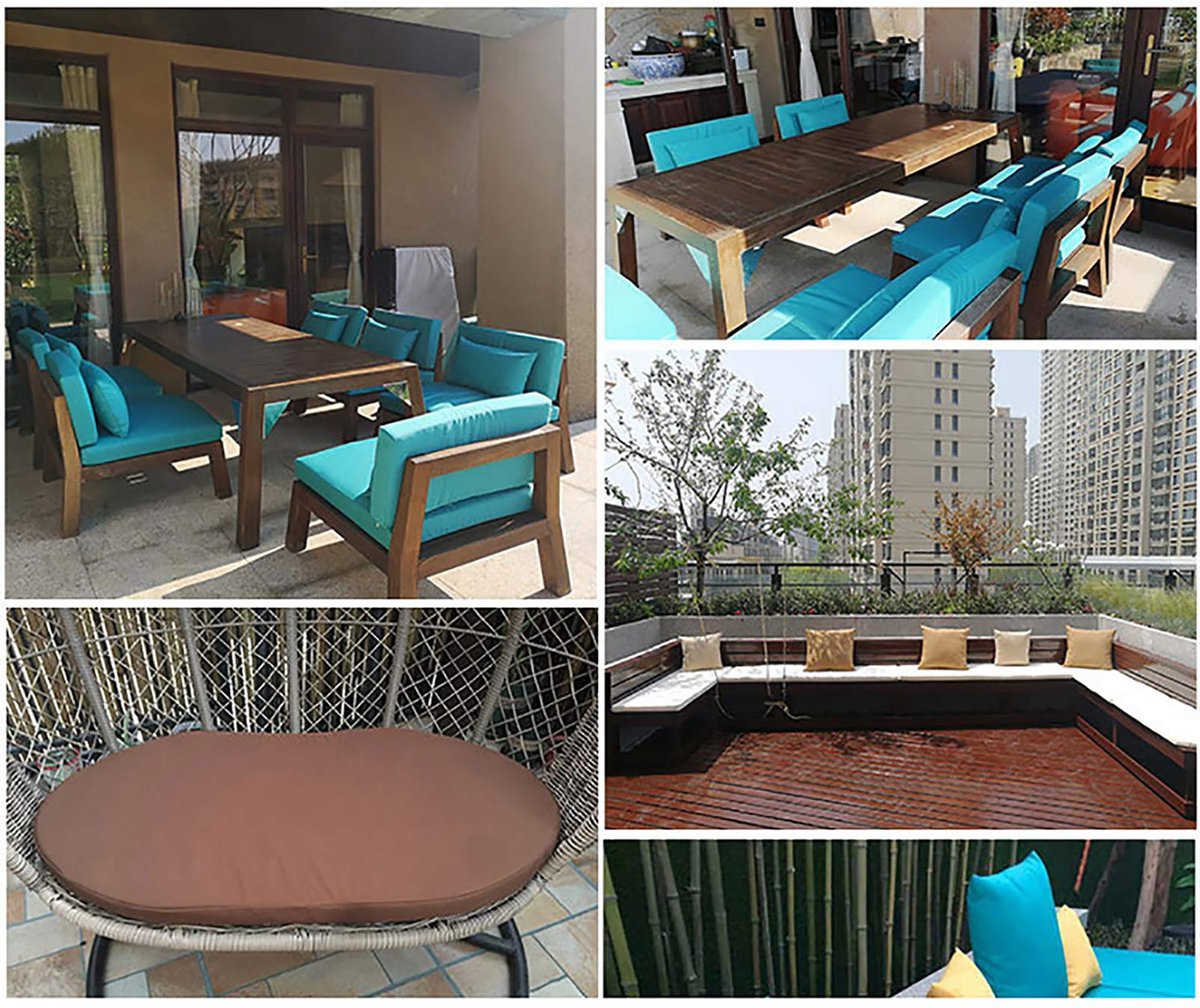 wangk Outdoor/Indoor Universal Loveseat Settee/Bench Kussen Effen Kleur Moderne Rechthoek Dikke Non-slip Zachte Bench Kussen Geschikt Tuin Patio Oranje-Oranje 80 * 35 * 8cm (31 * 14 * 3,2in)