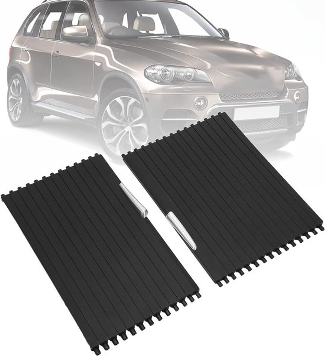 Vervangende Rolgordijn Cover voor Voorste Console en Bekerhouder voor E70 X5, E71 en E72 - Set van 2, Auto Accessoires, Interieur Upgrade