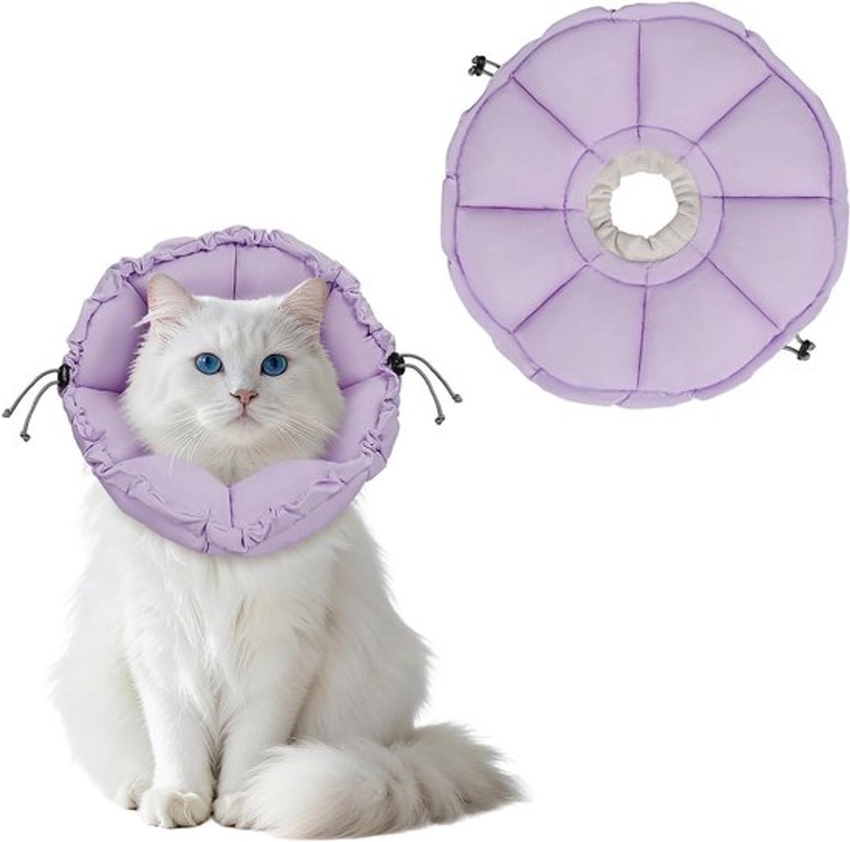 Twee-in-een Doel Kraag voor Kat - Groene Kraag voor Comfort, Veiligheid en Stijl (L)