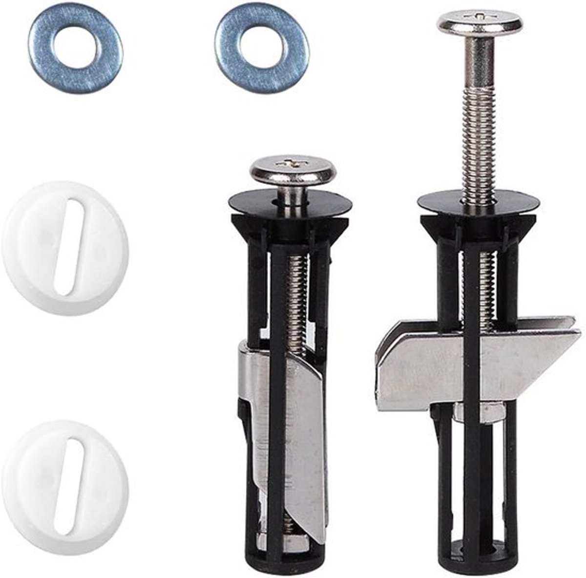 Toiletbril bevestigingsset RVS - 2 stuks - Universeel - Onderhoud accessoires