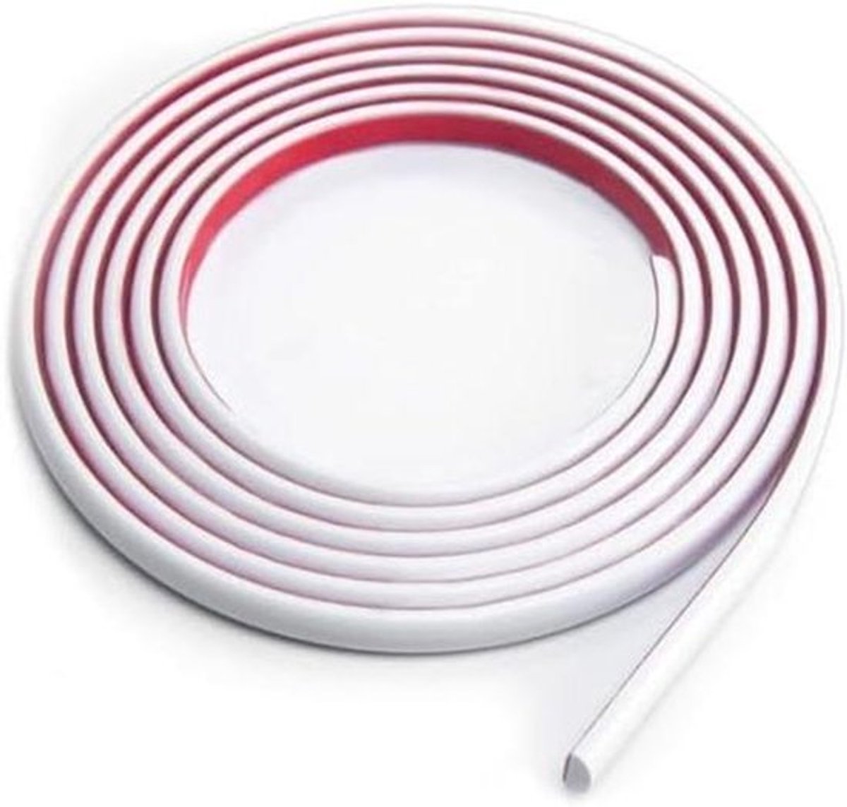 Zelfklevende PVC tegelrandstrip 5m - Flexibele backsplash sierlijst - Vinyl laminaatkralen - Decoratief meubelspiegel paneel - Wit.