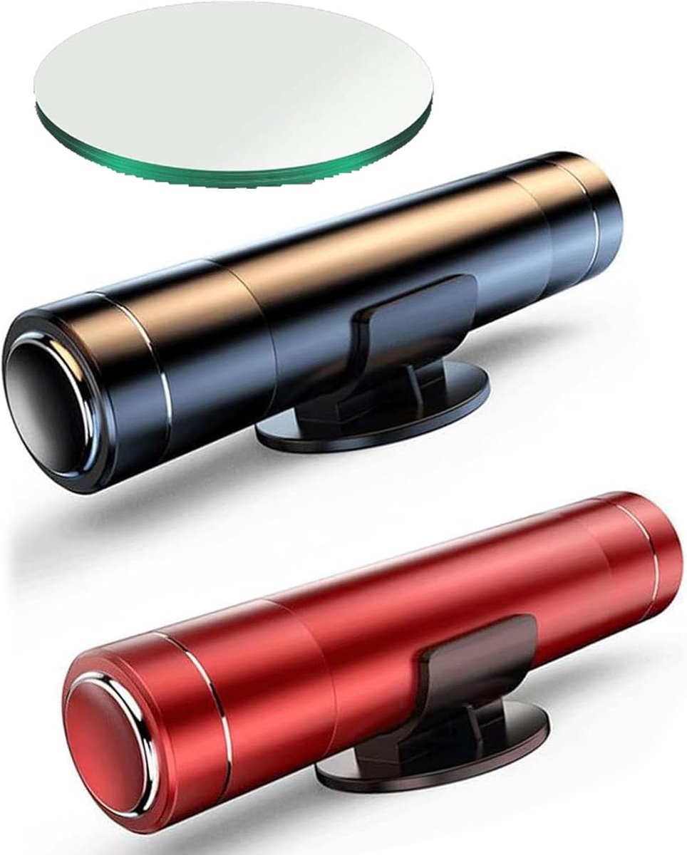 Raambreker - 2-pack autoveiligheidshamer nooduitganggereedschap - Auto-ruitbreker van één seconde - Gordelsnijder - Autoglasbreker - Levensreddend noodartefact (rood + zwart) thumbnail 3