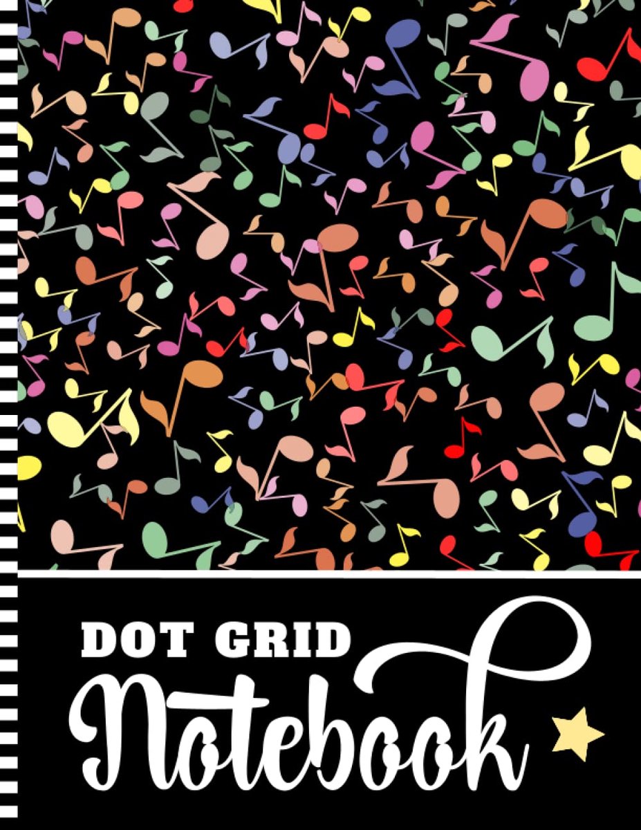 SnelShoppen - Dot Grid Notebook A5 - Groot 8.5x11 Notitieboek met 400 Dotted Pagina's (200 Vel) - Inclusief Lege Index & Pagina Nummering - Perfect vo