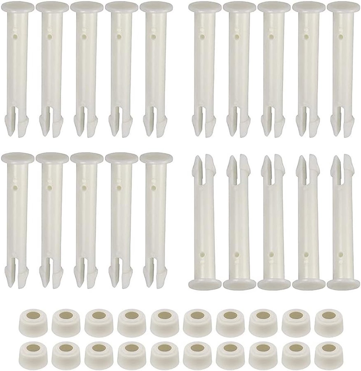 20 Stuks Plastic Verbindingspinnen en Rubberafdichtingen voor Boven Grond Zwembaden, Vervangingsonderdelen voor Metalen Frame Pools
