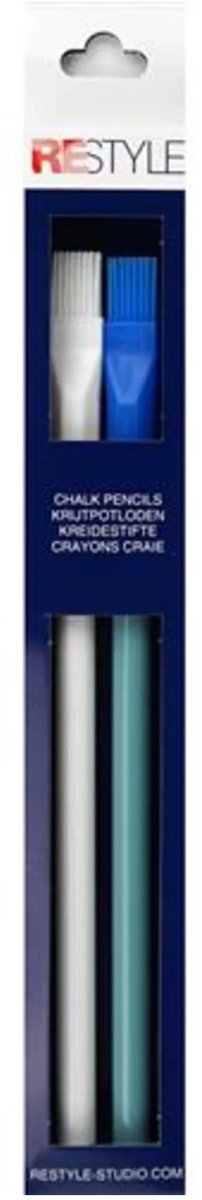 ReStyle Krijtpotloden wit/blauw