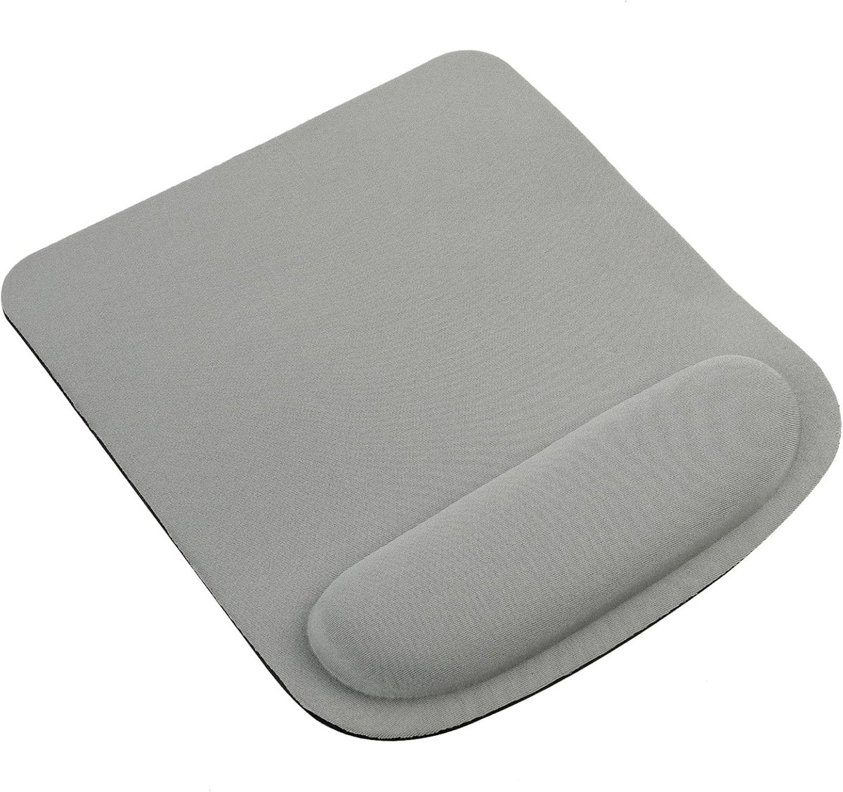 Ergonomische Muismat met Polsteun en Houder, Ideaal voor Thuis en Reizen, Geschikt voor Alle Muizen, Comfortabel en Minimalistisch Ontwerp in Grijs