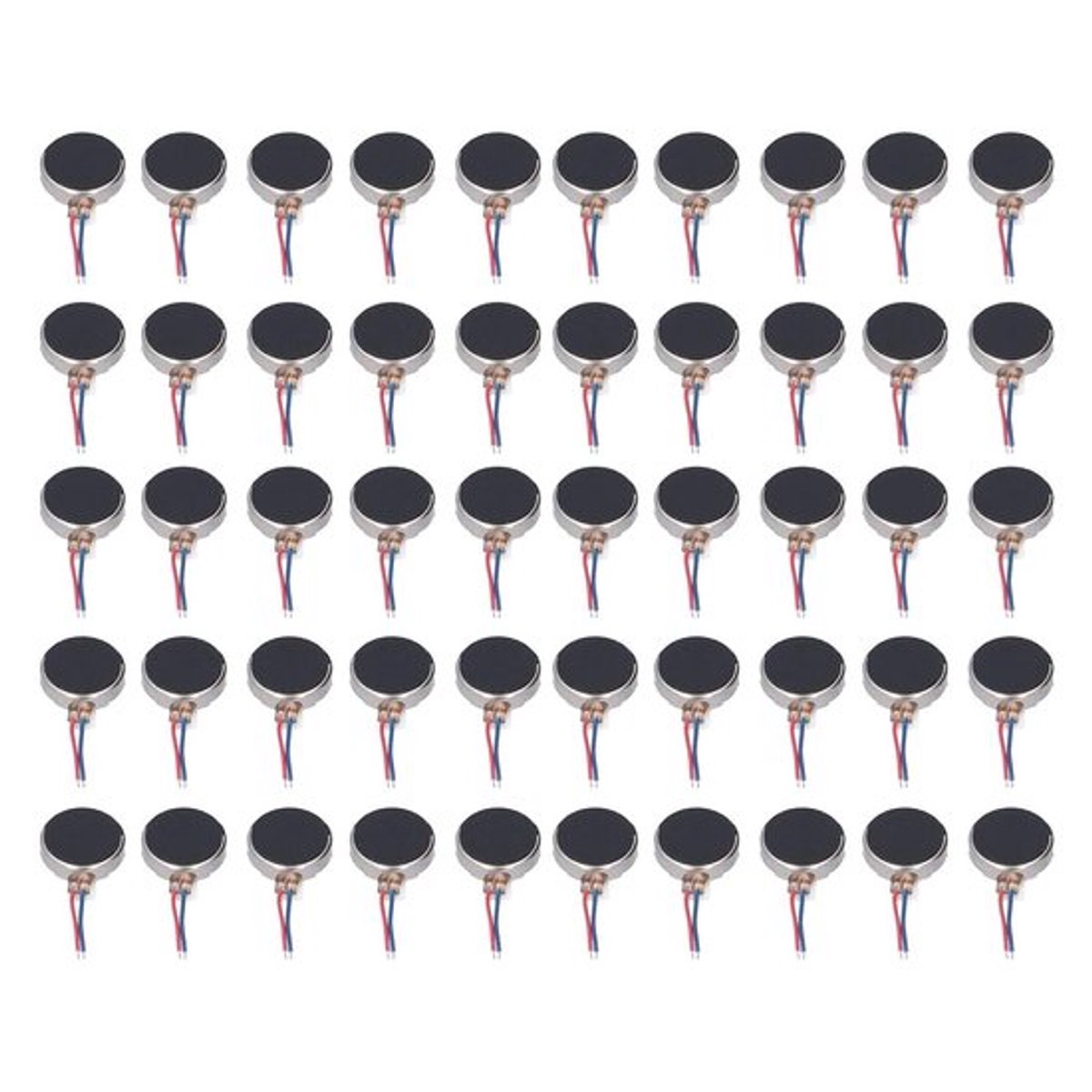 3V Mini Trilmotor 10x2,7mm 50 Stuks - Micro-Vibratiemotoren voor Horloges, Telefoons en Tablets