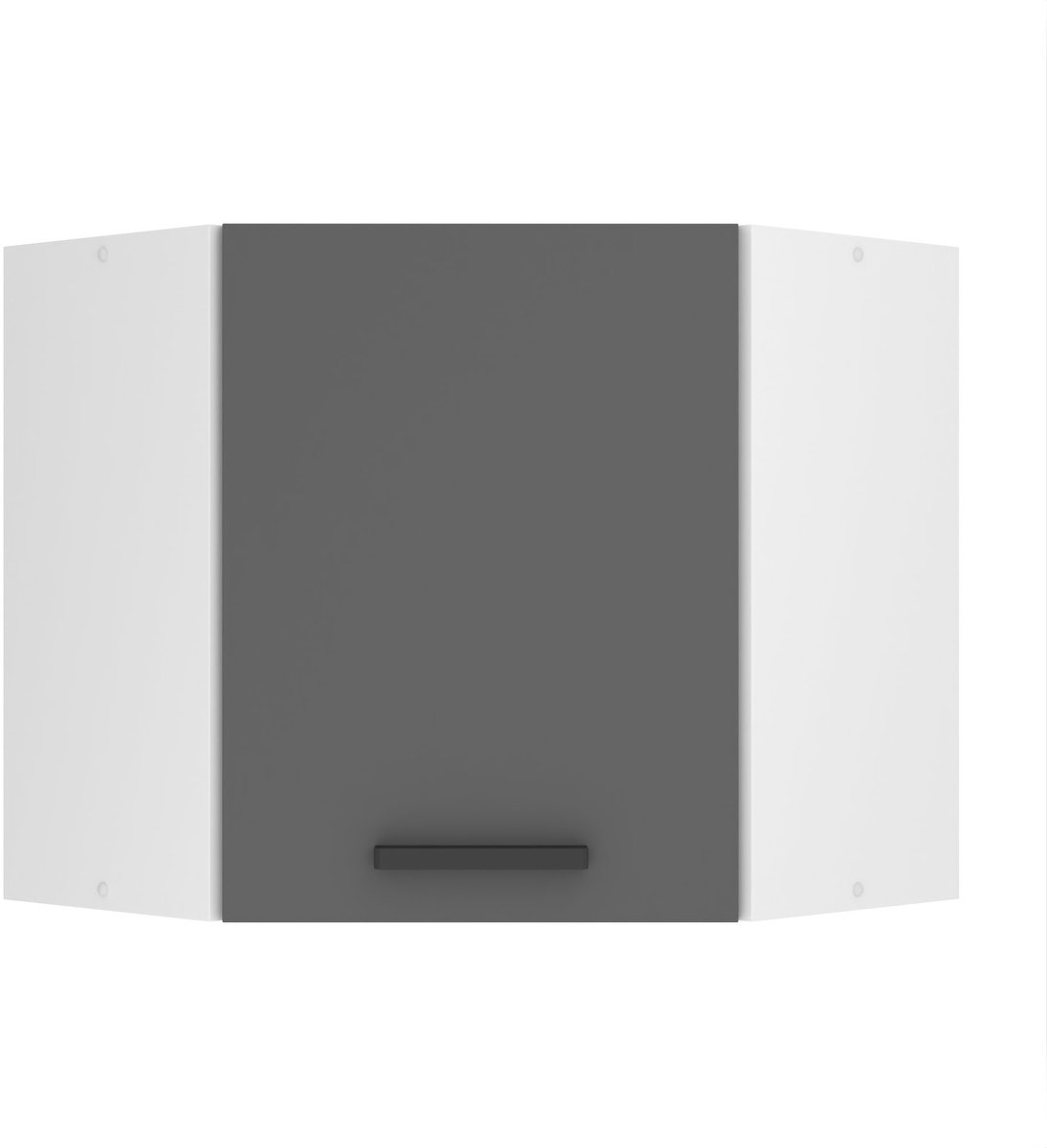 BELINI Hoekhangkast SGN 60 cm met 1 Deur - Zilver Mat