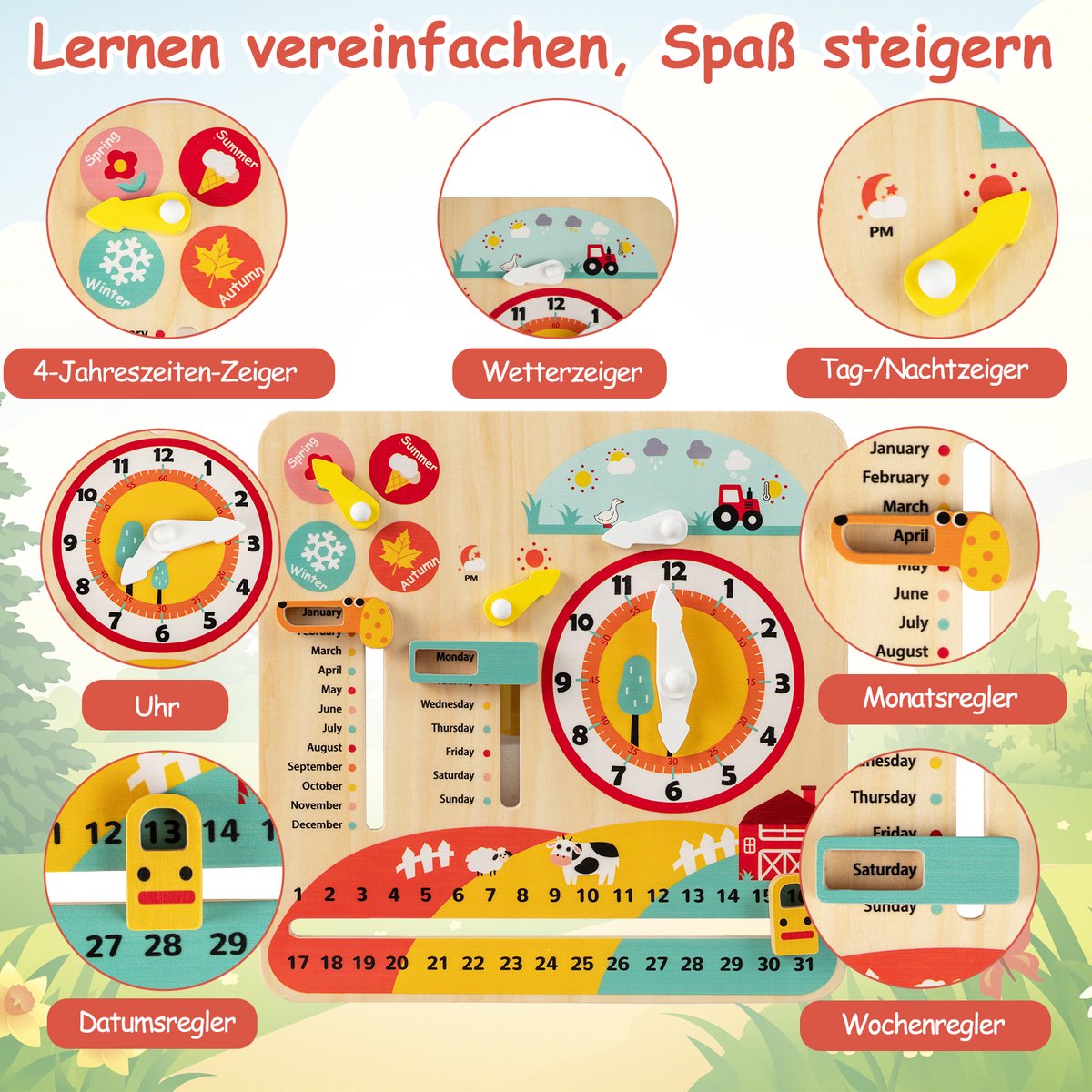 COSTWAY Hochstuhl Baby klappbar, Kinderhochstuhl mit Liegenfunktion & verstellbaren Höhen, mobiler Babystuhl mit abnehmbarer Tablett & Sicherheitsgurt, Kombihochstuhl für 6-36 Monaten (Beige)