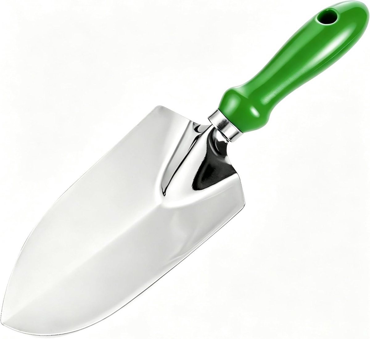 Handschep voor Tuinieren, RVS, Roestvrij, Ergonomische Handgreep, Ideaal voor Onkruid Wieden, Transplanteren en Graven in Tuinbedden