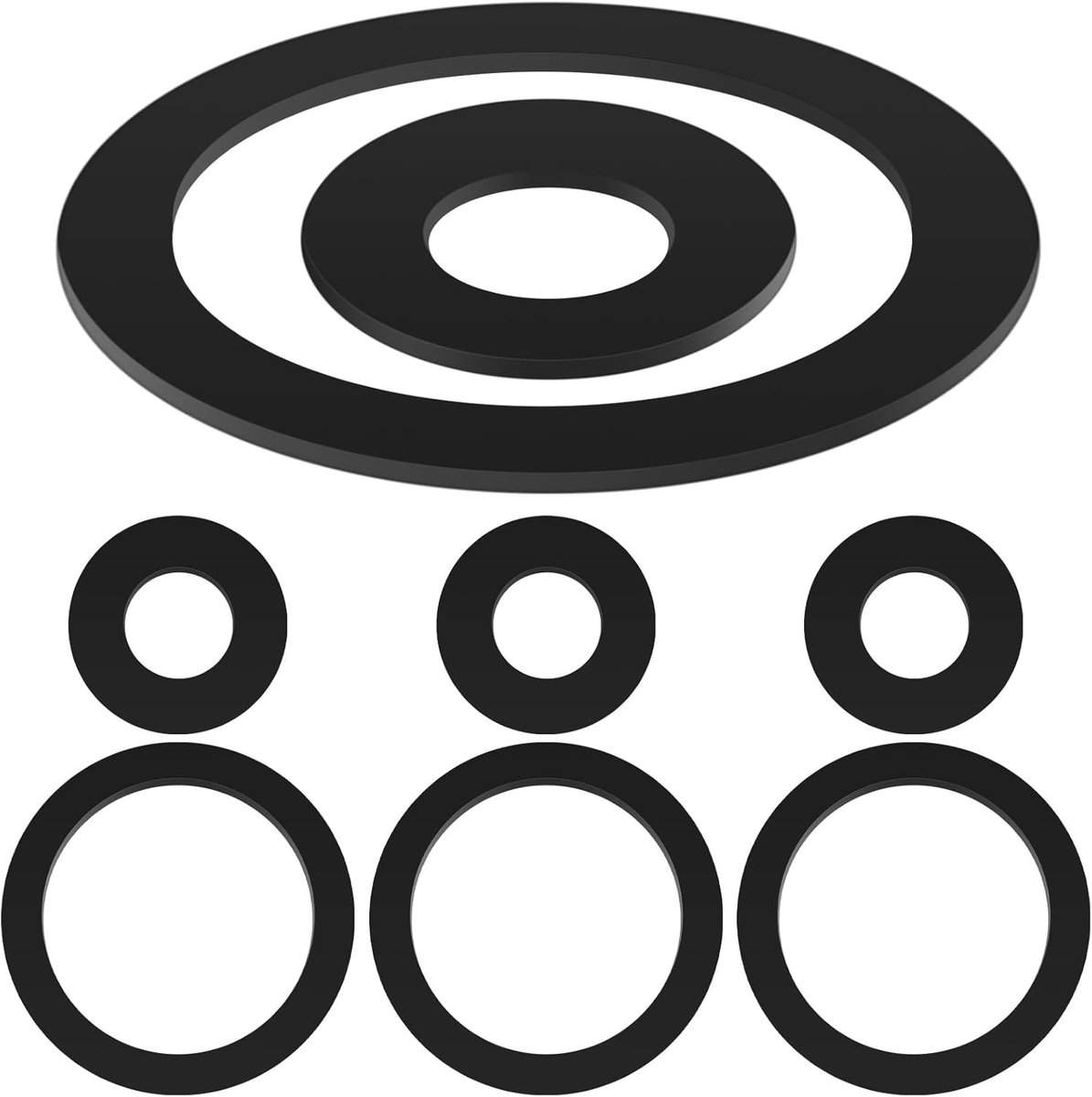 4 Seal Sets voor Handpomp Type 75, Vervangonderdelen voor Crankpomp, O-Ringen voor Tuinpompen en Waterpompen (9 cm en 4.8 cm)