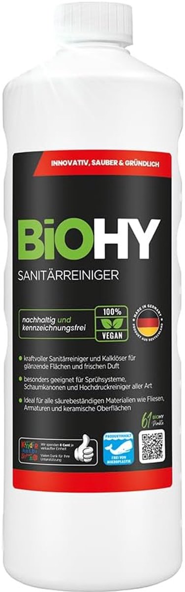 Sanitair cleaner 1 liter - Kalkoplossend concentraat - Frisse geur - Ideaal voor badkamer - ShopVlot