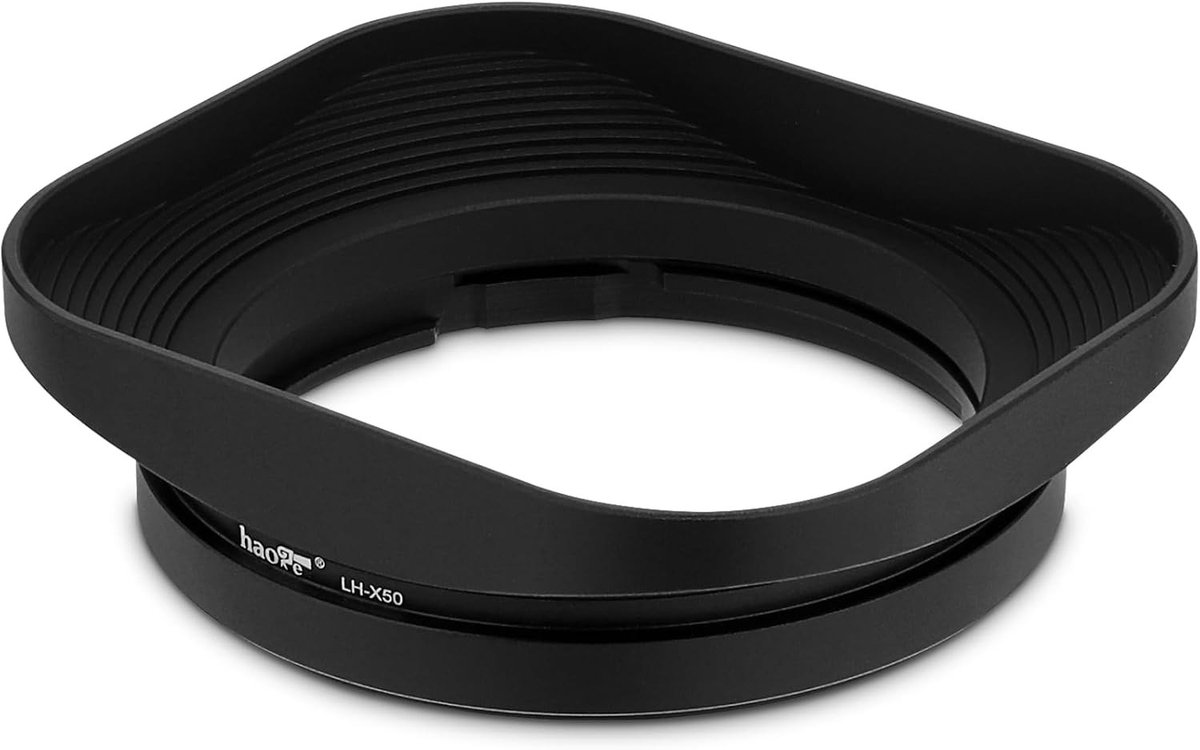 Vierkante metalen lenskap voor Fujifilm Fujinon XF 50mm F2 R WR lens, compatibel met X-Pro2, X-T2 en meer, ideaal voor bescherming en beeldkwaliteit