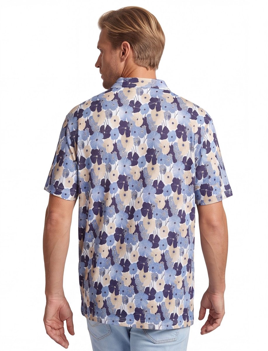 Eden Valley poloshirt korte mouw blauw