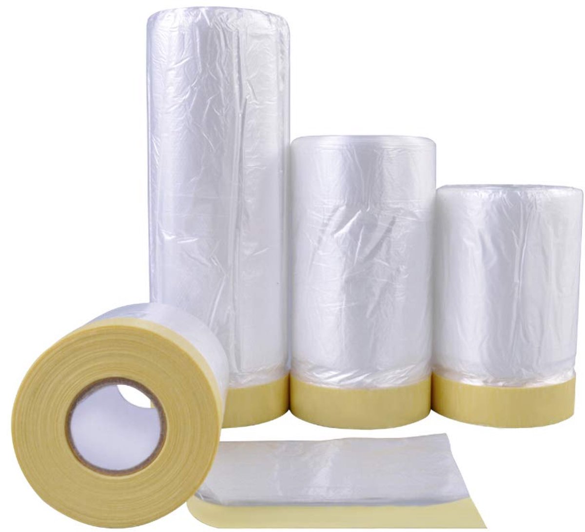 SnelShoppen - Tape en Drape Masking Papier voor Automotive Painting Covering, 20M, 3 Maten, Bescherming voor Auto's, Apparatuur, Vloeren, Tafels, 0,07
