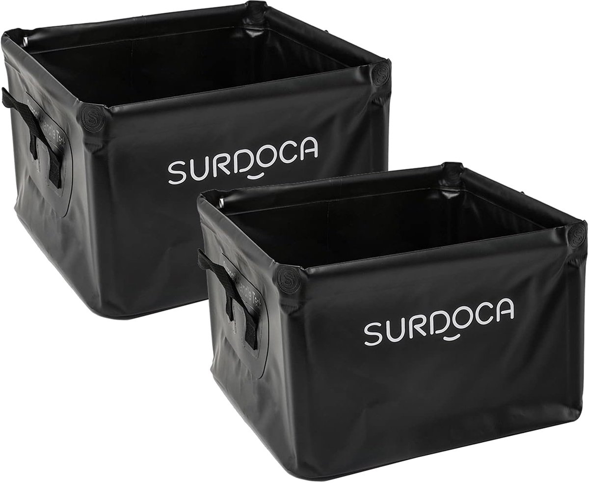 SnelShoppen - Kofferbak-organizer opvouwbaar waterdicht multifunctionele box voor camping picknick vissen en auto - 60L - zwart