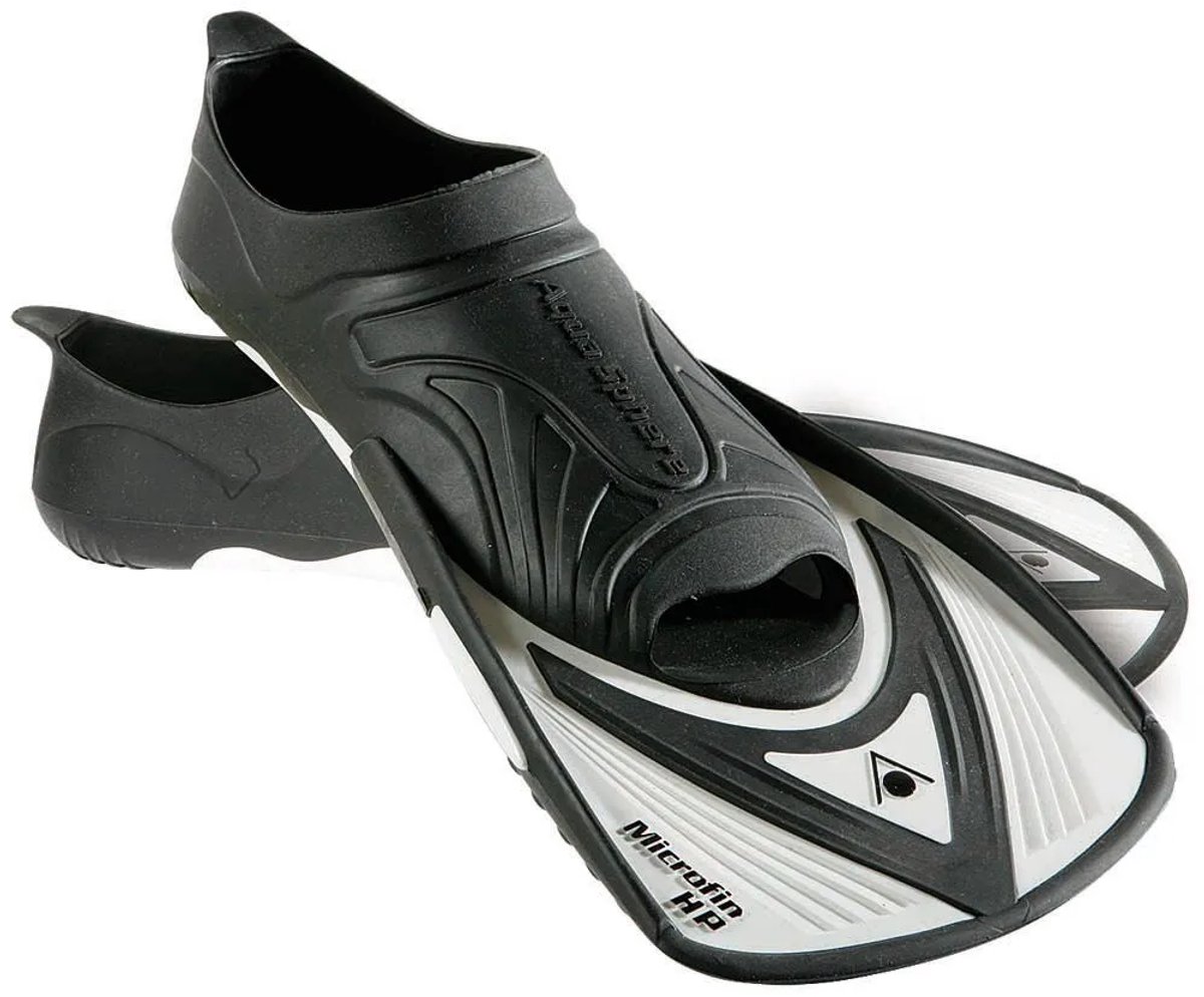 Aquasphere Microfin Hp Zwemvliezen Zwart EU 36-37