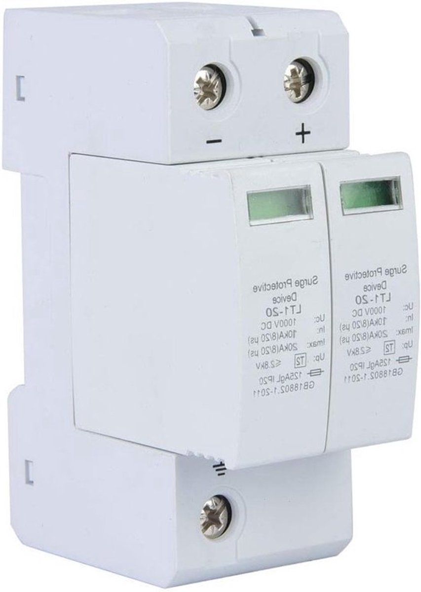 Overspanningsbeveiliging voor DC-fotovoltaïsche systemen - Bliksembeveiliging en lage spanning arreste r (10/20KA, 2P40KA, 2P20KA)