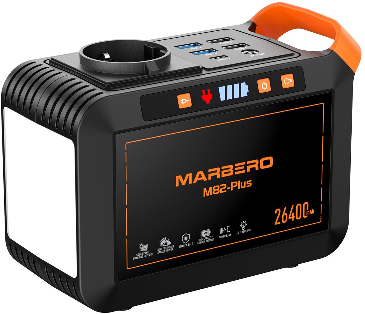 Thijox - Draagbare Powerstation 26400mAh 98Wh met Snellader 120W – Ideaal voor Reizen, Kamperen & Noodstroom