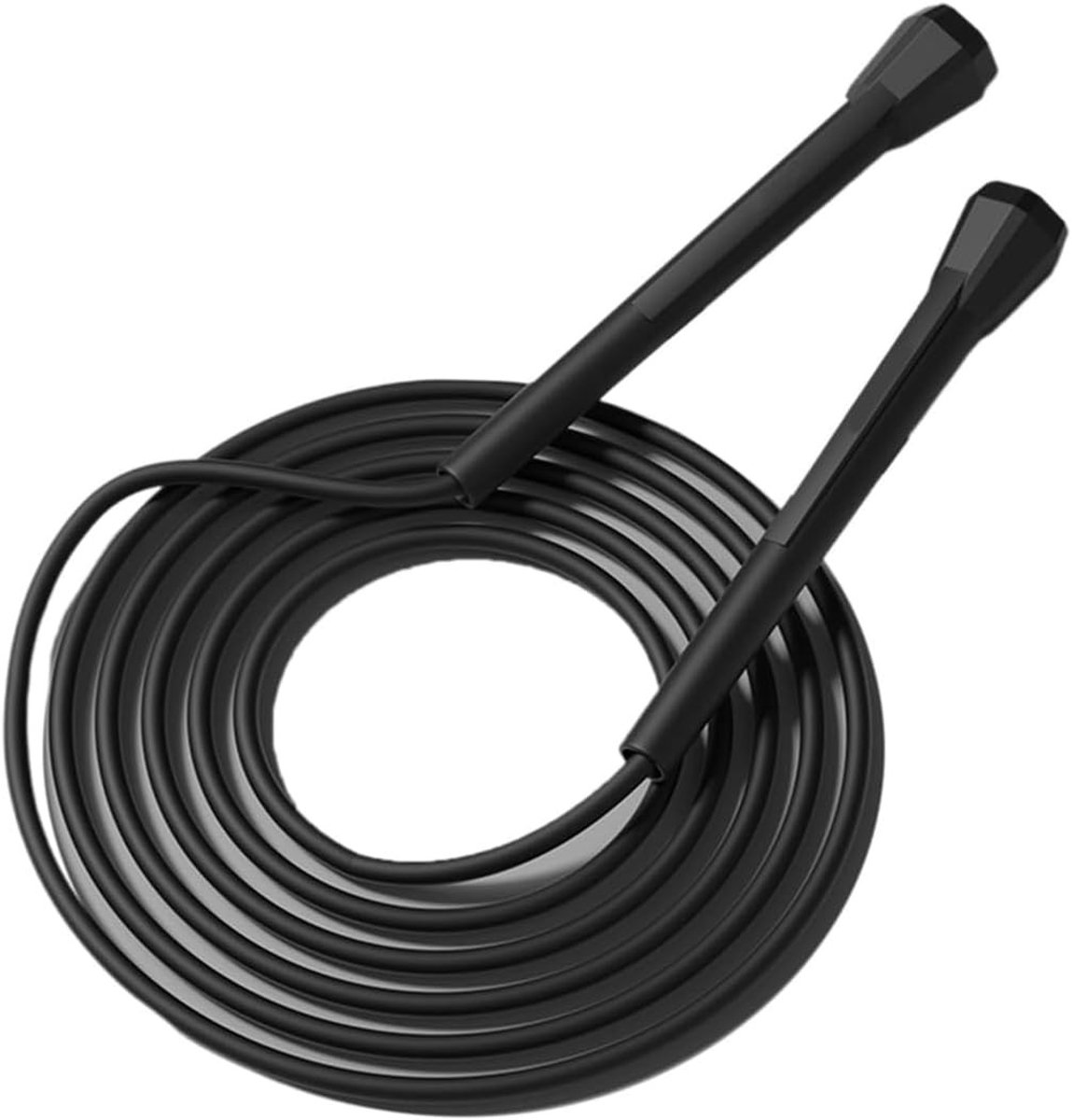 Verstelbare springtouw met hexagonale handgrepen, 4 mm PVC kabel voor snelheid, training en calorieverbranding voor volwassenen en kinderen