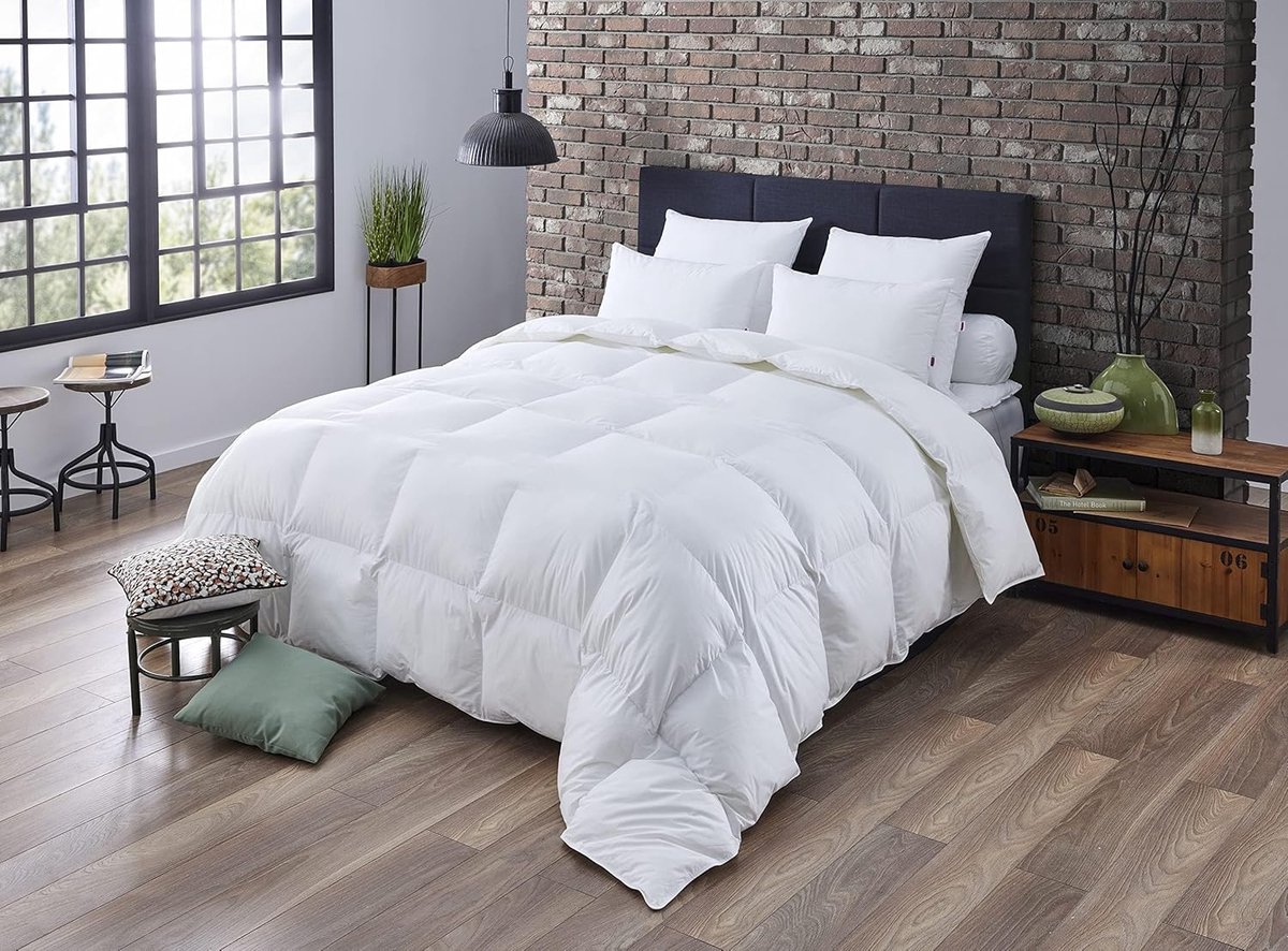 SnelShoppen - Dodo Mont dekbed, katoen, wit, 240 x 260 cm, luxe dekbed voor optimale slaapcomfort, ideaal voor bedden, slaapkamers, en gastenverblijve