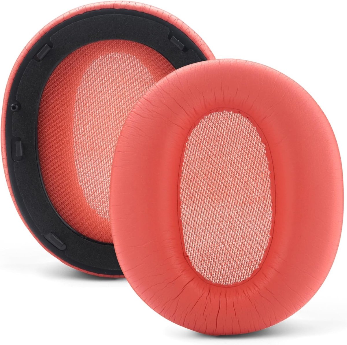 Vervangende Oorkussens voor Hoofdtelefoons - Zachtere Eiwit Lederen Oorbeschermers met Memory Foam - Compatibel met Diverse Modellen (Rood)