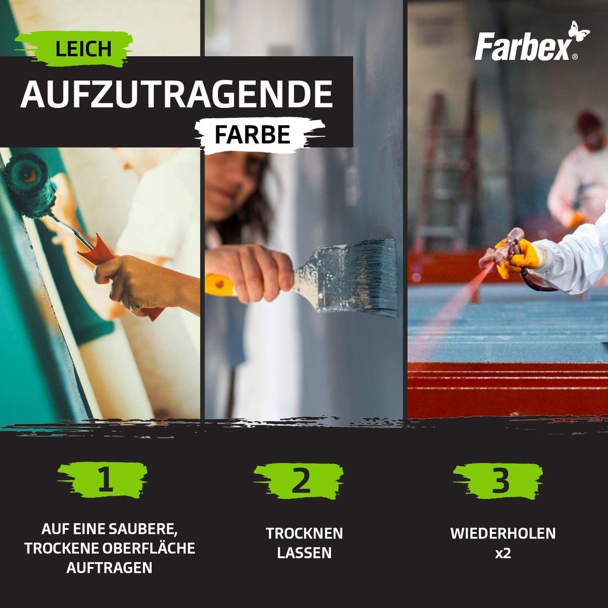 SnelShoppen - Universele premium rubberverf, elastische binnen- en buitenverf voor alle oppervlakken, 1,2 kg zwart, weerbestendig en vochtwerend, idea