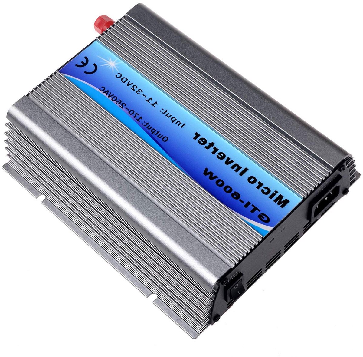 Netomvormer - Zonne-omvormer - Energie opwekken - Stapelbaar ontwerp - 600 watt - Zilver