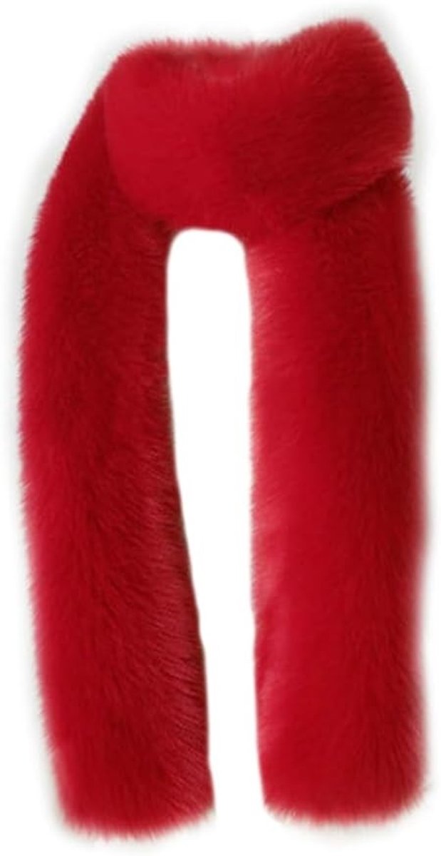 Lange Faux Fur Sjaal voor Dames - Warme Winter Sjaal, Bruidsstola en Avondmode Accessoire van 180 cm