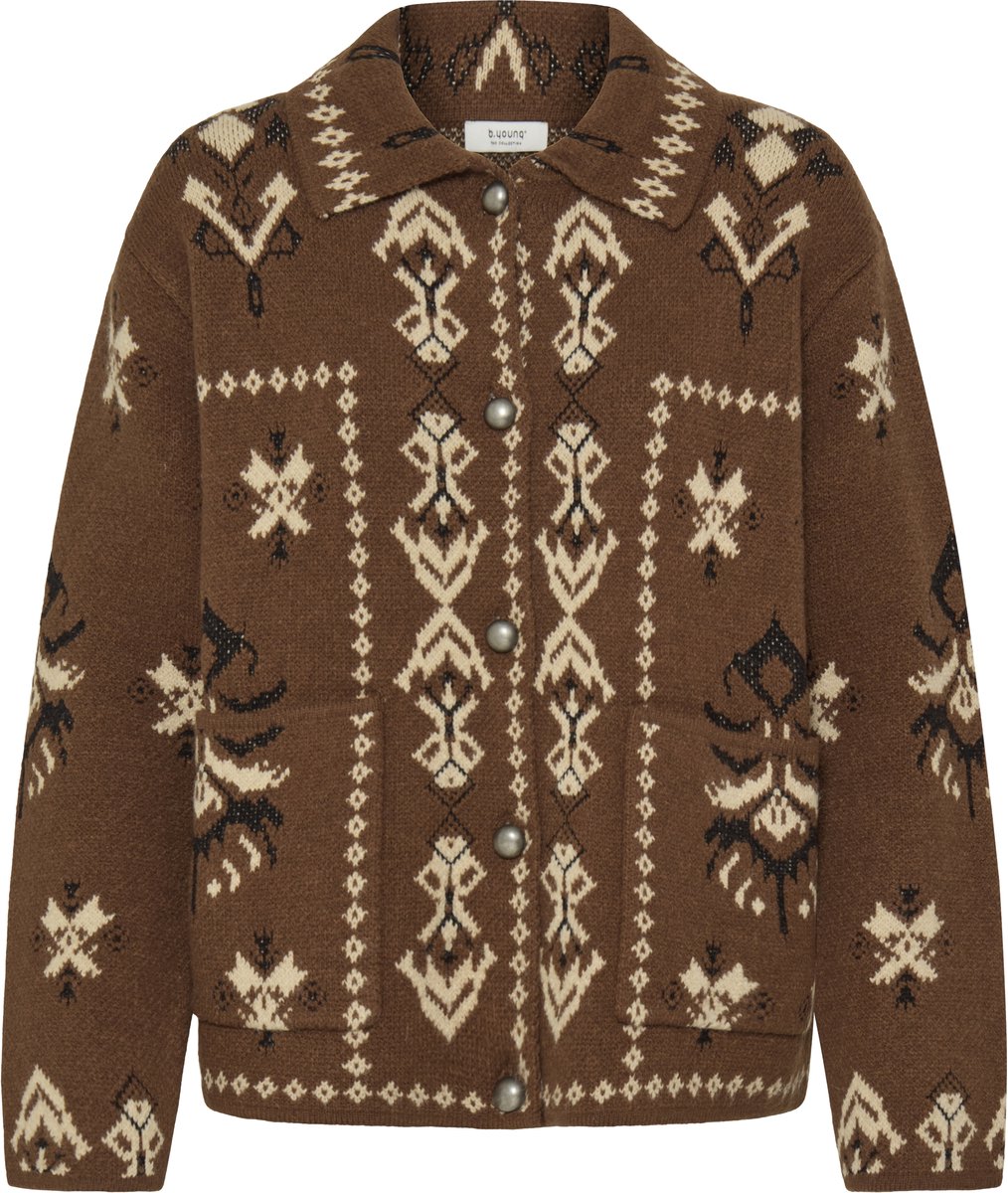 b.young - BYORLI JACQUARD CARDIGAN - Dames - Cardigans