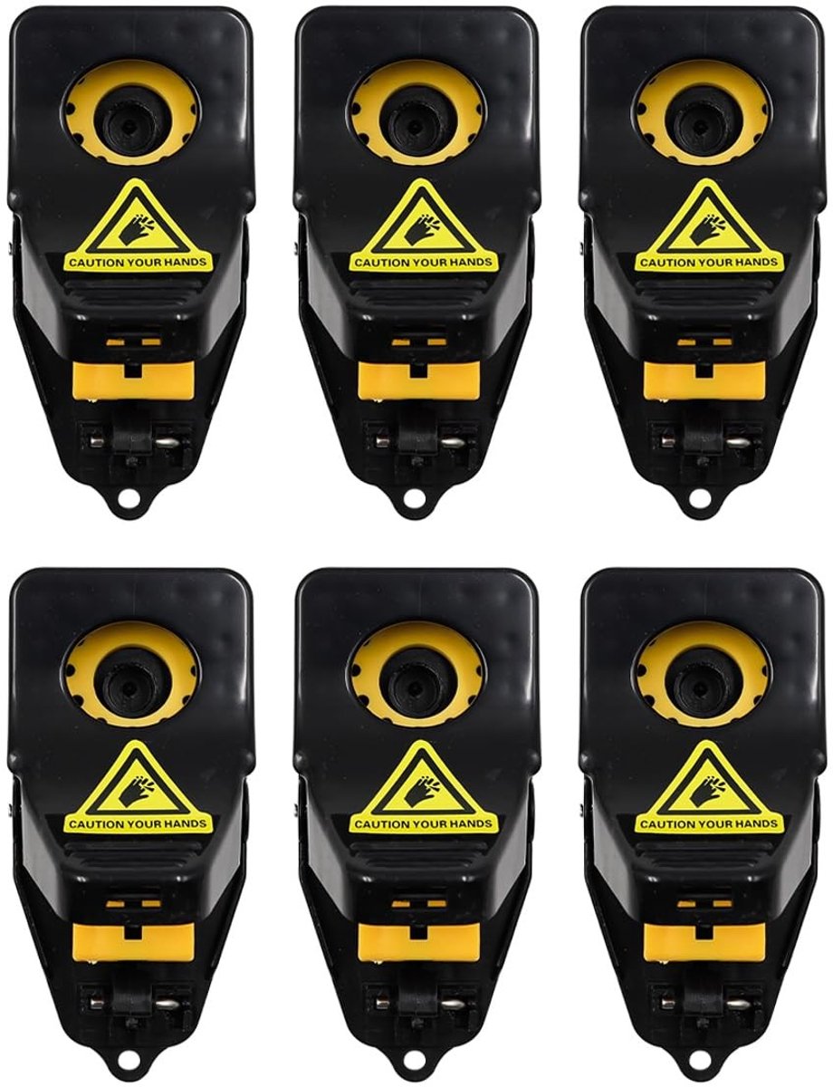 Dailygoods- Muizenvanger 6-pack - Zware, zeer gevoelige muizenvallen - Herbruikbare muizenval - Effectieve knaagdiervanger - Voor binnen/buiten - Gemakkelijk schoon te maken