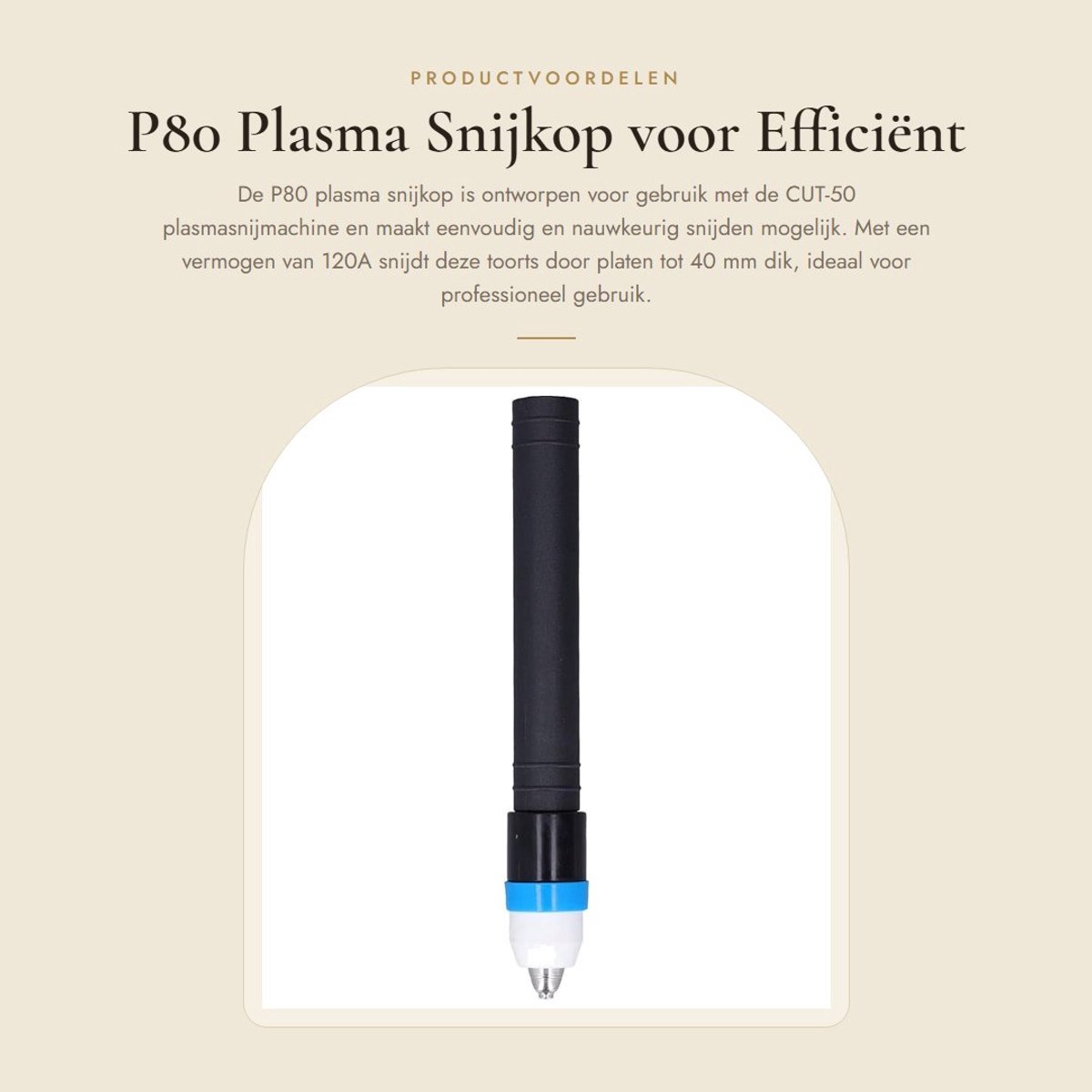 Dailygoods - P80 Plasma Snijkop voor Efficiënt Snijden met CUT-50