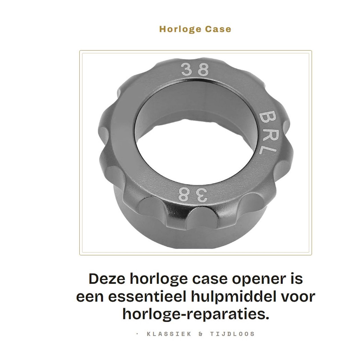 Dailygoods- Schroefopener - Hoogwaardige Stalen Constructie - Horloge Reparatie - Horlogekast Opener - Compact en Handig - Noodzakelijke Gereedschappen - Horloge Gereedschap