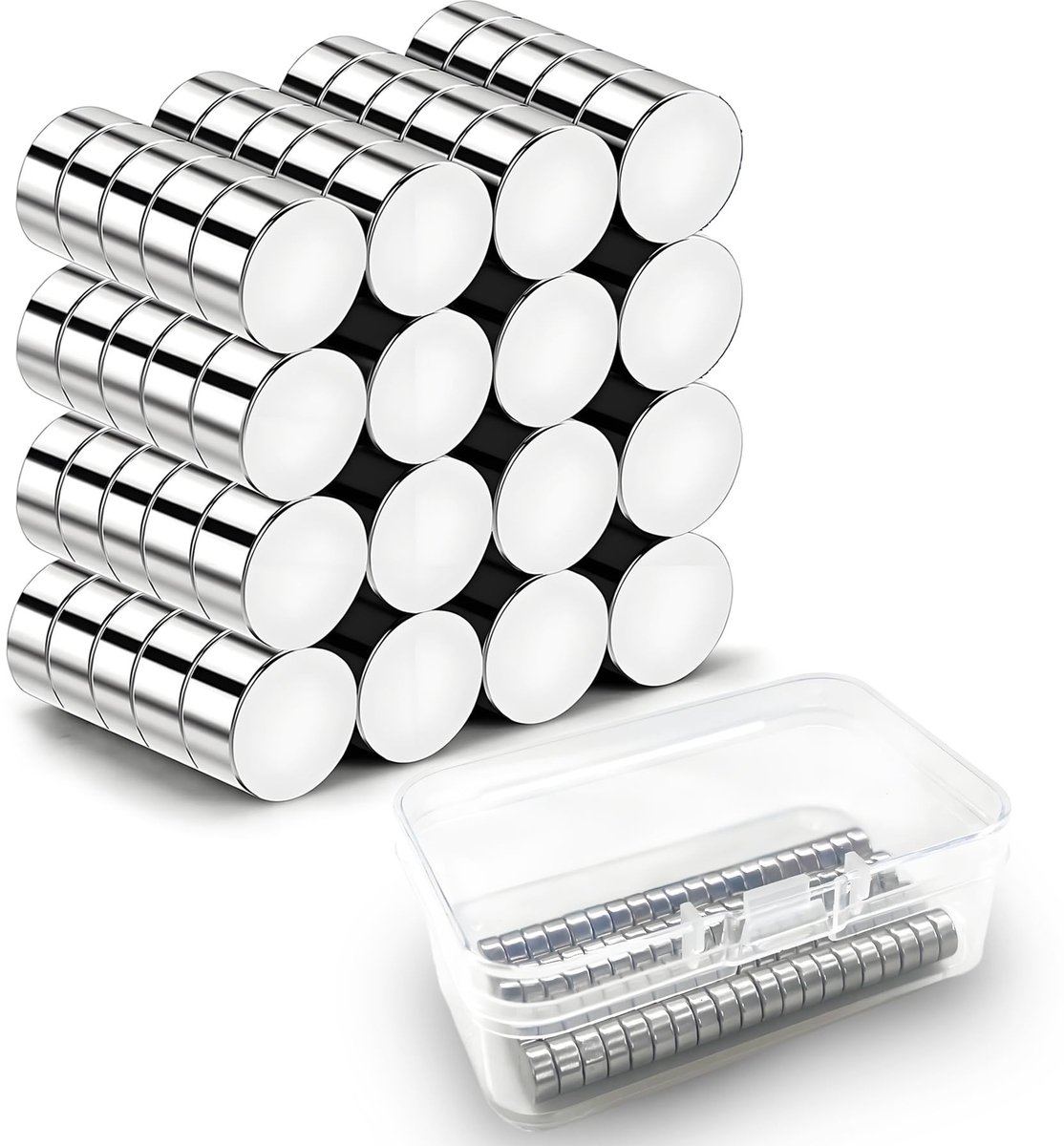 Dailygoods - Neodymium Magneten - 80 Stuks - Ronde Magneten 6 x 3 mm