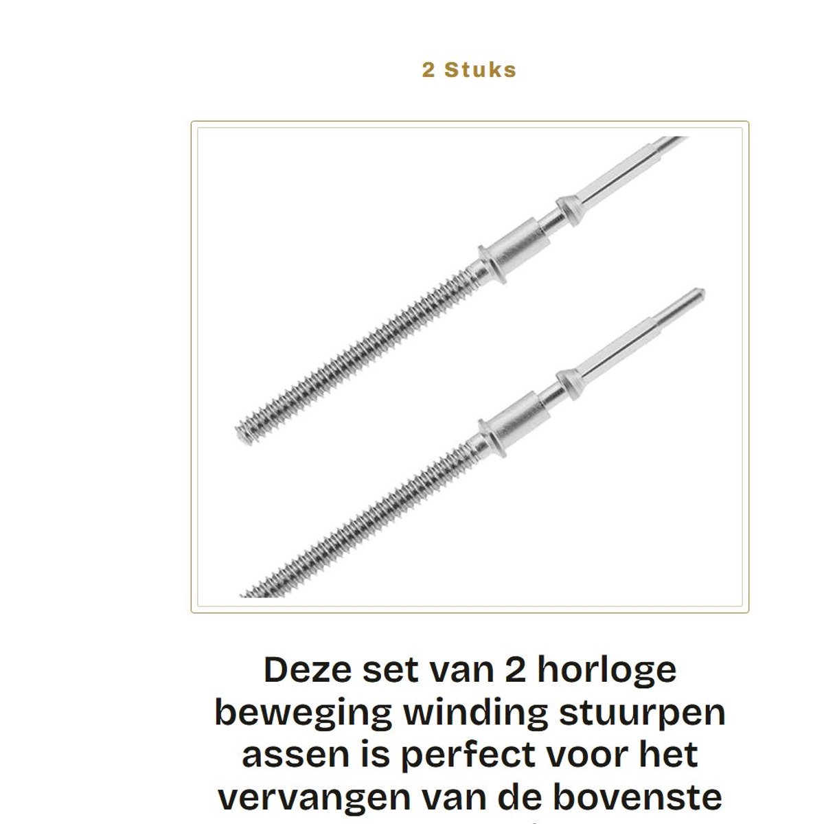 Dailygoods- Horloge Beweging Hoge Precisie - 2x As - Vervanging Bovenste Handgreep - Geschikt voor ETA G10.211/G1.212/G10.711/G10.791 - Lengte 16,3 mm - Betrouwbare Prestaties - Horlogeonderdeel