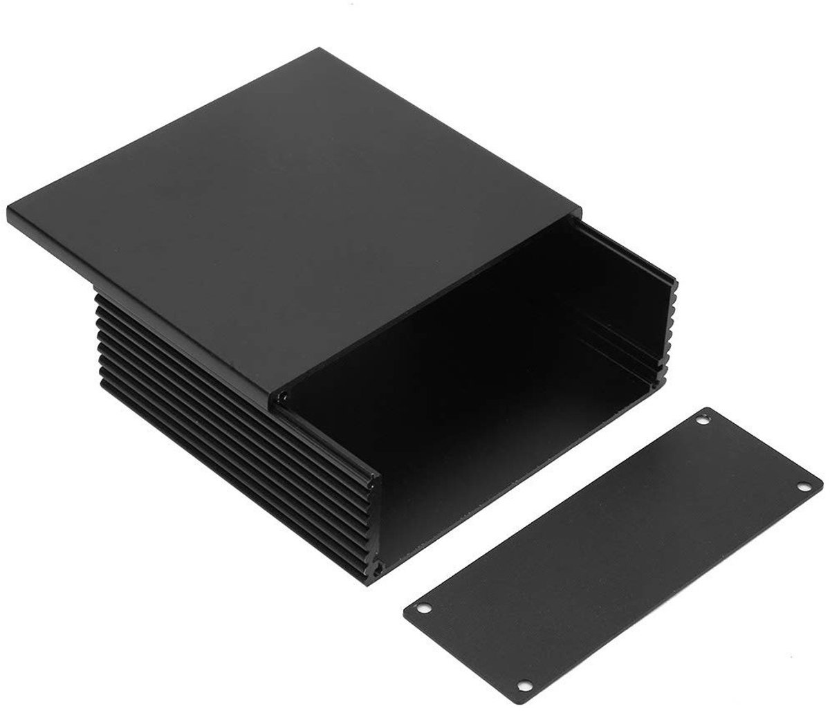 DIY Elektronische Doos voor Projecten, Juncitiekast voor Elektriciteit, Enclosure voor Circuits 40 x 100 x 110mm Zwart