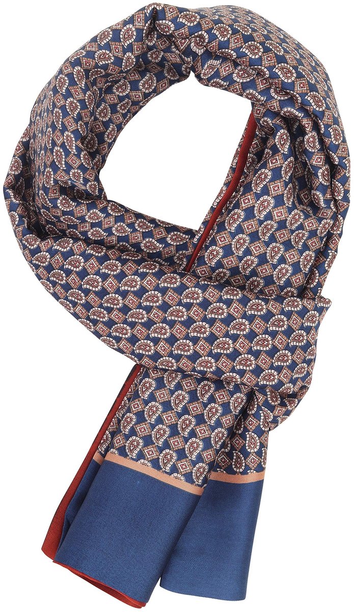 Dailygoods- Herensjaal Dunne Kunstzijde - Dubbelzijdig - Casual - Business - 170×30 cm - Ademend en Zacht - Sjaal