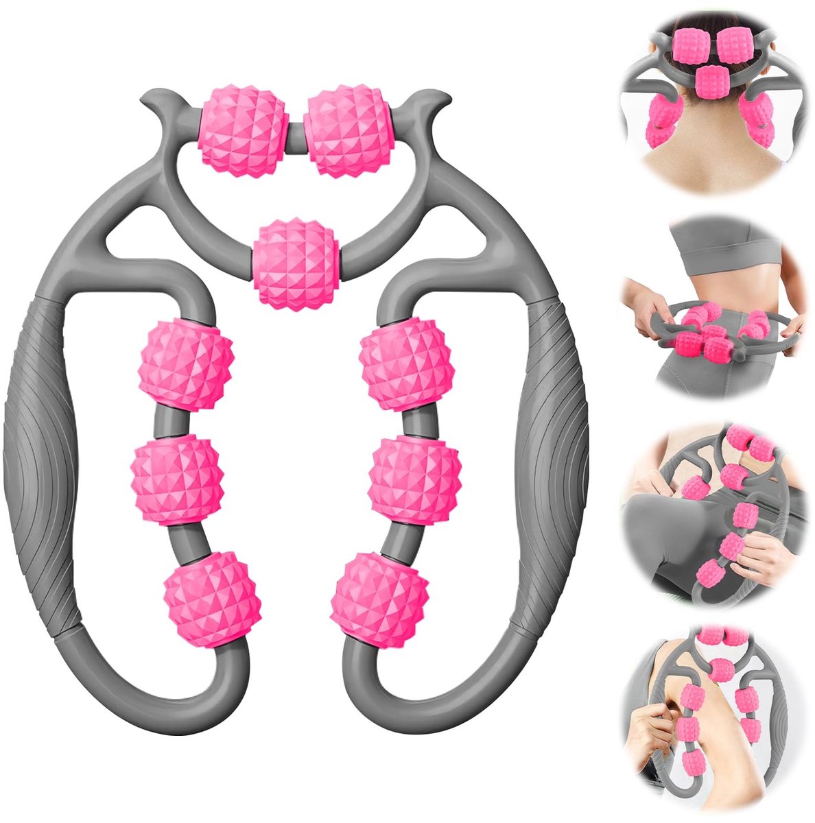 Dailygoods- Massageroller 360 graden - Kuitmassagerol - Cellulitis Massageapparaat - Diepe Weefselmassage - Massagerol voor Benen - Verlicht Stijfheid en Pijn