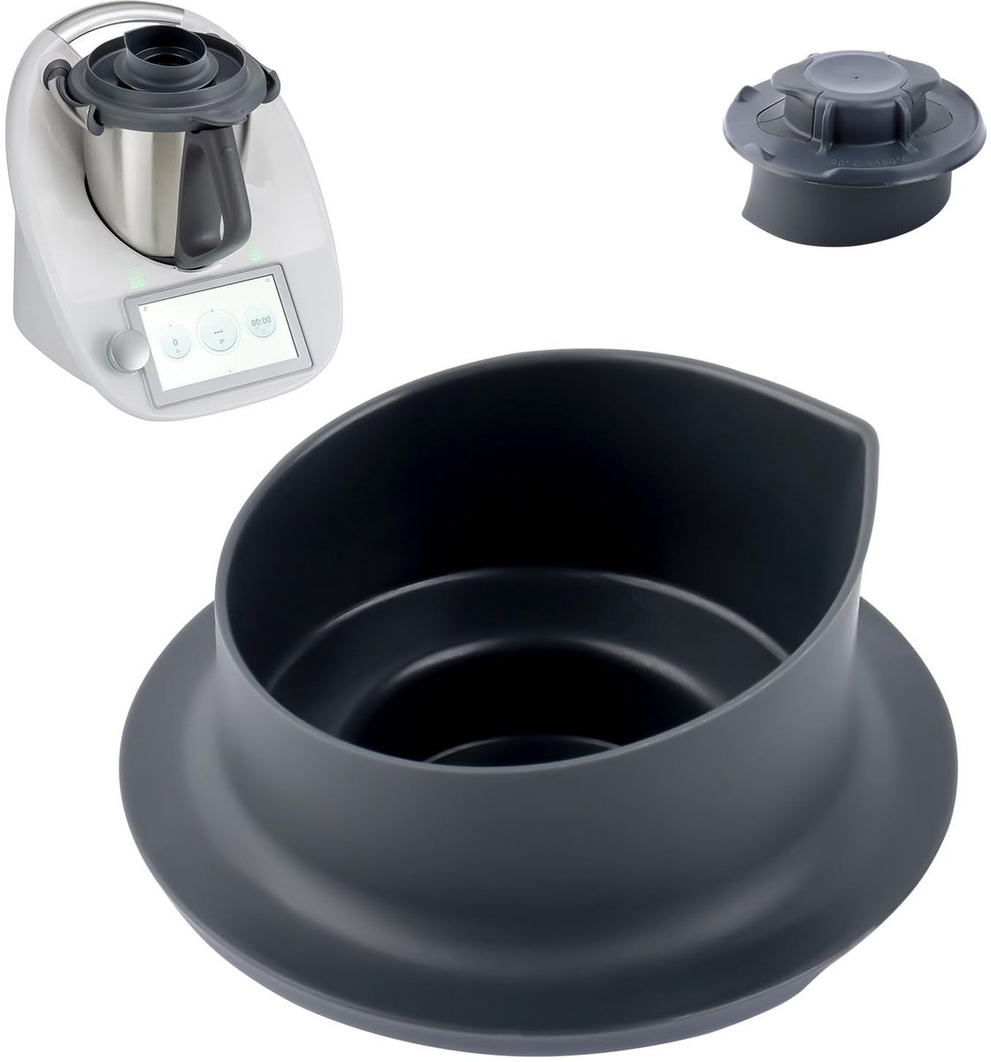 Dailygoods- Maatbeker 1 Liter - Thermomix Accessoire - Multifunctioneel - Temperatuurbestendig - Hoogwaardig PP - Nauwkeurige Markeringen - Keukenmaatbeker