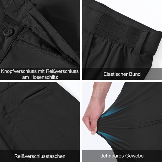 Dailygoods- Golfbroek Heren - Slimfit - Lichtgewicht/Ademend - Elastische Tailleband - 3 Zakken - Casual Sportbroek van Dailygoods — afbeelding 3