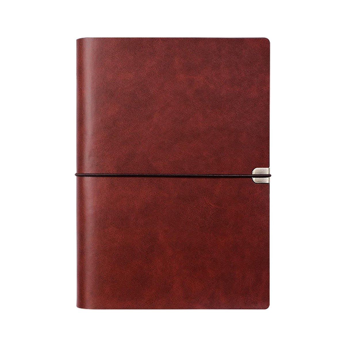 Dailygoods - notitieboek leer A5 bruin, vintage journal boek, A5 ringboek navulbaar, navulbaar reizigers notitieboek, edèle leer dagboek voor schrijven & schetsen, cadeau voor mannen vrouwen (bruin)