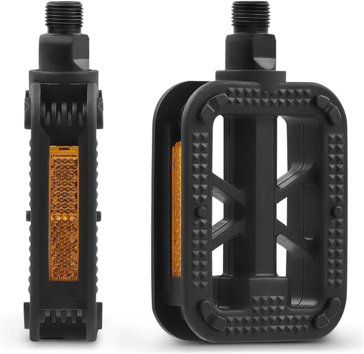 Fiets Pedalen - Trappers Set - Weg en Trail - Verbeterde Grip - 11x6.5cm - Zwart