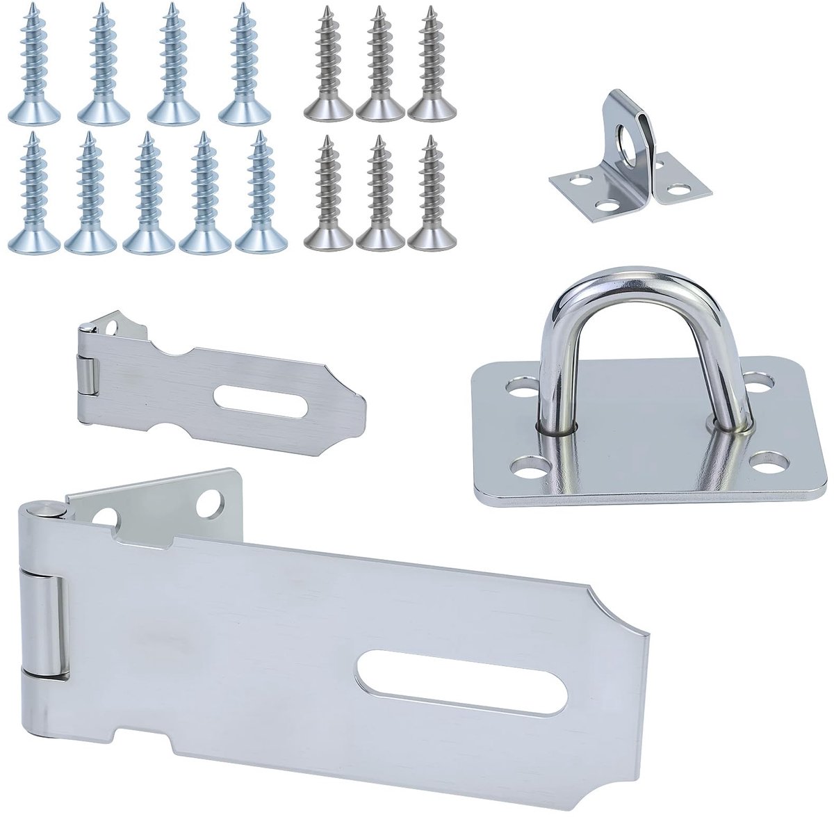 Dailygoods - Veiligheids Hangslot van Roestvrij Staal, 10 cm