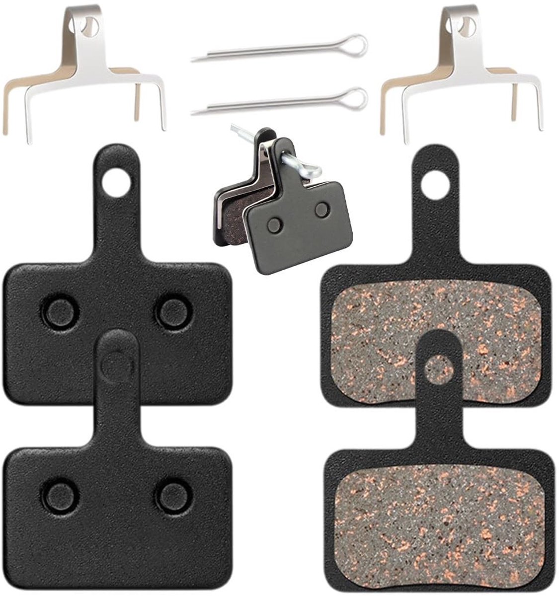 Dailygoods- Fietsremblokken Hoge Kwaliteit - 4 Paar Halfmetalen - Geschikt voor D501/M575/M525 - Betrouwbare Remprestaties - Duurzaam - Geluidsarm - Remblokken